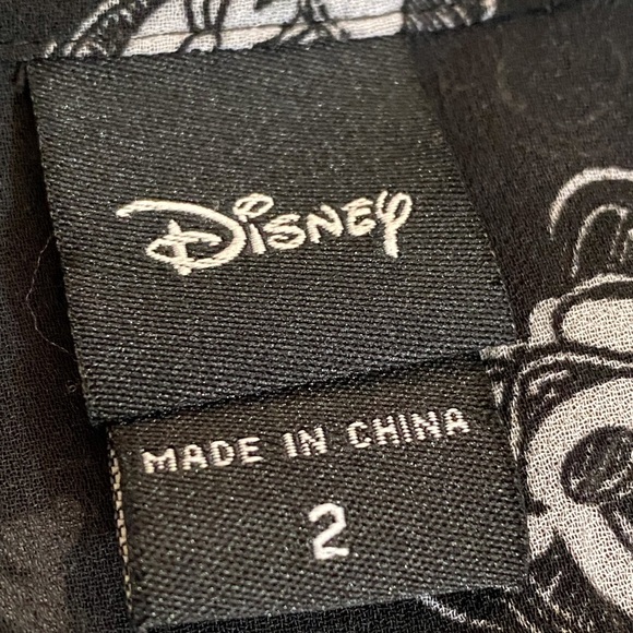 Torrid X Disney Minnie Mouse Babydoll Dress Size 2X Black Sheer Button Front - Picture 11 of 12
